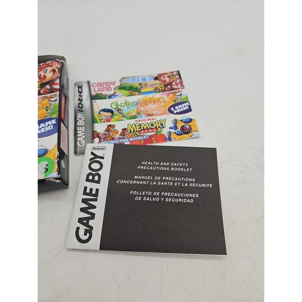 Original Memory Game Boy Advance‎ 3 Game Pack Candyland Memory Chutes Ladder Box